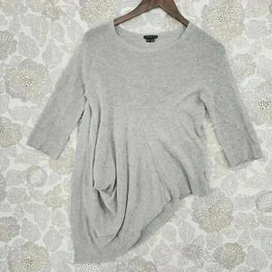 Theory Round neck Women's Knit Top Size P/ TP Asymmetrical